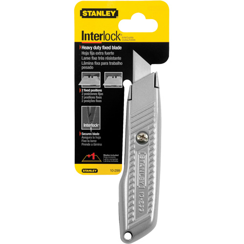 Fixed Blade Interlock&reg; Utility Knife, 5-1/2", Metal Blade Chandler Sales