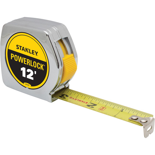PowerLock&reg; Tape Measure, 3/4" x 12', Imperial Graduations Chandler Sales