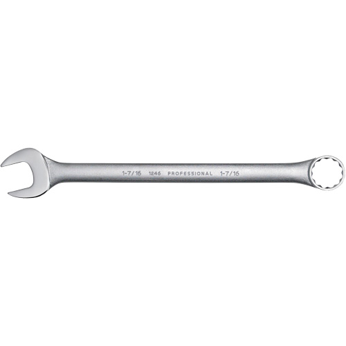 Combination Wrench, 12 Point, 1-7/16", Satin Finish Chandler Sales
