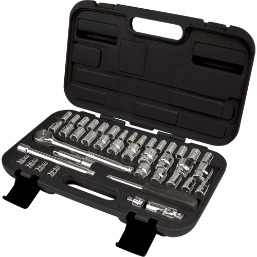 Jeux de douilles SAE/m&eacute;triques 1/4" et 3/8", 41 Mcx Chandler Sales