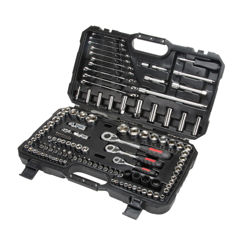 Jeux de douilles et cl&eacute;s SAE/m&eacute;triques 1/4", 3/8" et 1/2", 120 Mcx, Profond Chandler Sales