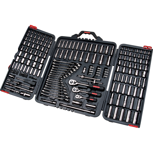 Jeux de douilles et cl&eacute;s SAE/m&eacute;triques 1/4", 3/8" et 1/2", 210 Mcx, Profond Chandler Sales