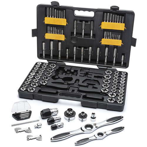 SAE/Metric Ratcheting Tap & Die Set, 114 Pieces Chandler Sales