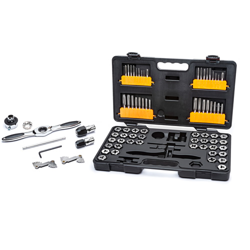 SAE/Metric Ratcheting Tap & Die Set, 77 Pieces Chandler Sales
