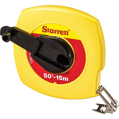 Boîtier d'enrouleur pour ruban long, 3/8" x 15 m/50', Marques de goujon Imp&eacute;rial & m&eacute;trique Chandler Sales