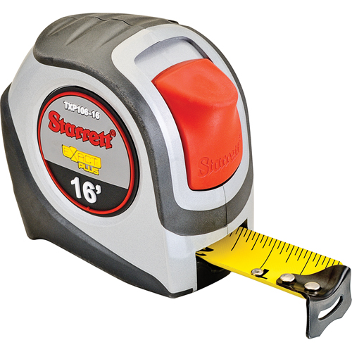 Exact Plus Pocket Tape, 1" x 16', 1/16" Graduations Chandler Sales