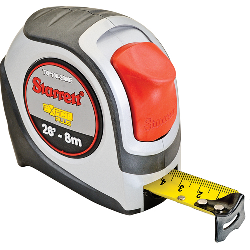 KTXP Series Measuring Tapes, 1" x 26'/8 m, 1/16" Graduations Chandler Sales