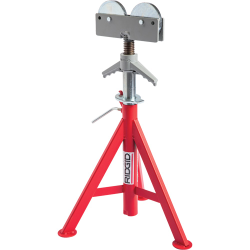 Roller Head Low Pipe Stand #RJ-98, 59-104 cm Height Adjustment, 12" Max. Pipe Capacity, 1000 lbs. Max. Weight Capacity Chandler Sales