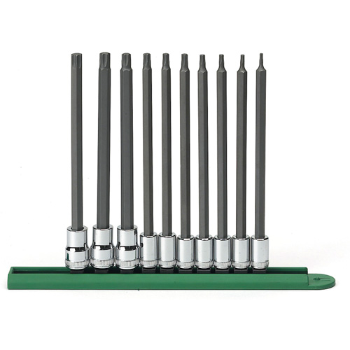 Jeu de douilles longues, Torx, Prise 1/4"/3/8", 10 mrcx Chandler Sales