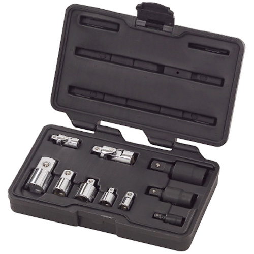 Jeu de douilles &agrave; joints et d'adaptateurs de douilles universelles 1/4", 3/8" et 1/2" &agrave; 10 pi&egrave;ces Chandler Sales