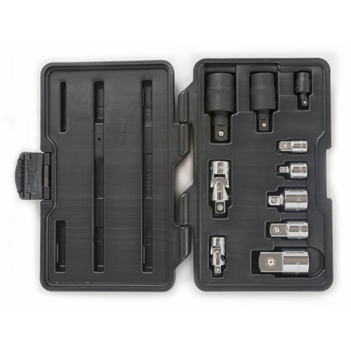 Jeu de douilles &agrave; joints et d'adaptateurs de douilles universelles 1/4", 3/8" et 1/2" &agrave; 10 pi&egrave;ces Chandler Sales