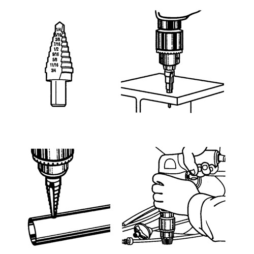 Forets &eacute;tag&eacute;s, Incr&eacute;ments de 1/32" Chandler Sales