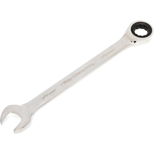 72-Tooth Ratcheting Combination Wrench, 12 Point, 30 mm, Chrome/Polished Finish Chandler Sales