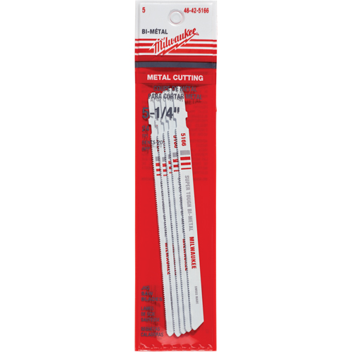 Lame de scie sauteuse, Bim&eacute;tal, Tige en T, 5-1/4" lo, 24 dents par pouce Chandler Sales
