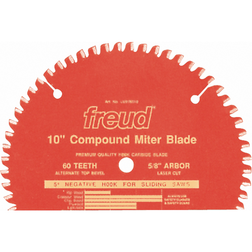 TCS Sliding Compound Mitre Blades Industrial Blades, 10", 60 Teeth, Wood Use Chandler Sales