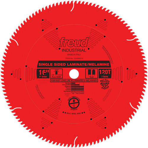 Lames de scie industrielle TCS pour panneaux de particules, 16", 128 dents, Pour Stratifi&eacute; Chandler Sales