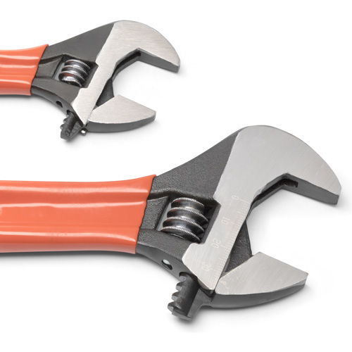 Black Oxide Wrench Set with Cushion Grips, Adjustable, 2 Pieces, Imperial and Metric Chandler Sales