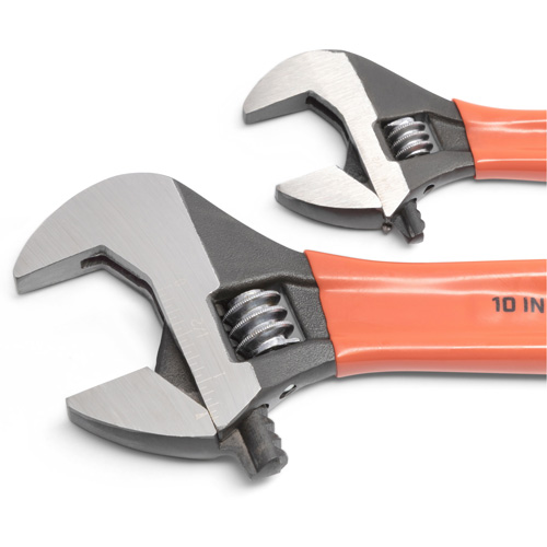 Black Oxide Wrench Set with Cushion Grips, Adjustable, 2 Pieces, Imperial and Metric Chandler Sales