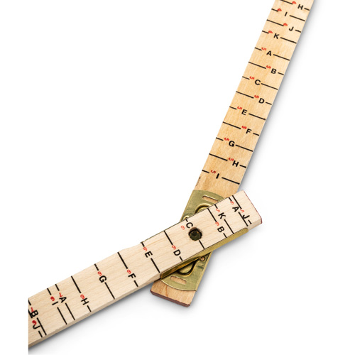 R&egrave;gle de maçon surdimensionn&eacute; Red End, 6' lo, Bois, Graduations de 1/16" Chandler Sales