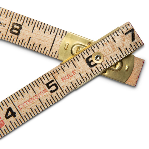 R&egrave;gle pliante, 6' lo, Bois, Graduations de 1/16" Chandler Sales