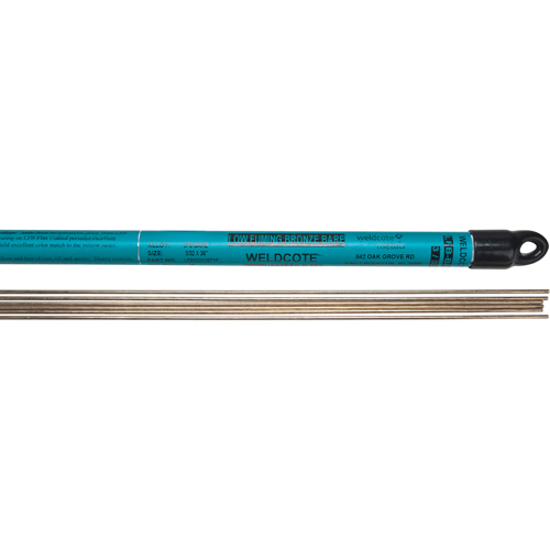 36" Cut Length TIG Rods, 3/32", Low Fuming Bronze-Bare Chandler Sales