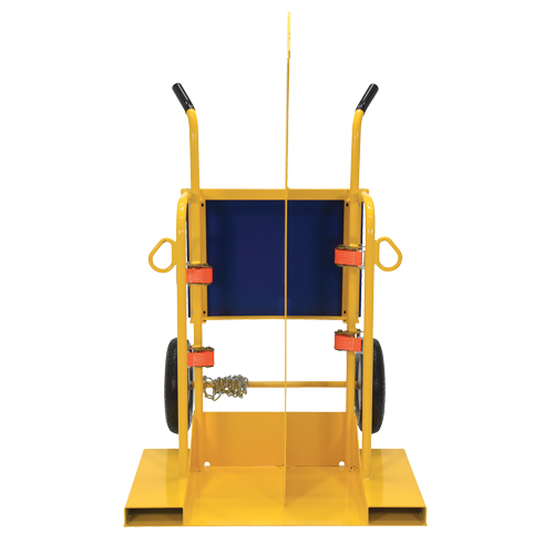 Chariot pour chalumeau et bouteille de soudage, Roues Pneumatique, Base de 24" la x 19-1/2" lo, 500 lb Chandler Sales