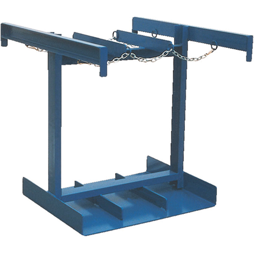 Chariot pour bouteilles, Roues Caoutchouc, Base de 35" la x 38" lo, 500 lb Chandler Sales