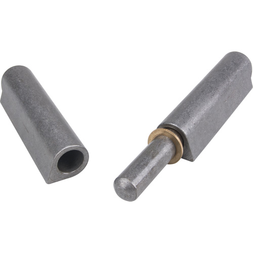 Weld-On Hinge, 1.102" Dia. x 10.236" L, Mild Steel w/Fixed Steel Pin Chandler Sales