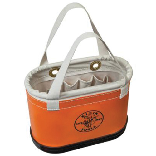 Seau ovale &agrave; coque rigide, 14" lo x 7" la x 10" h, Plastique, Orange Chandler Sales