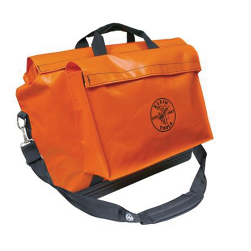 Sac &agrave; &eacute;quipement en vinyle, Vinyle, 2 pochettes, Orange Chandler Sales