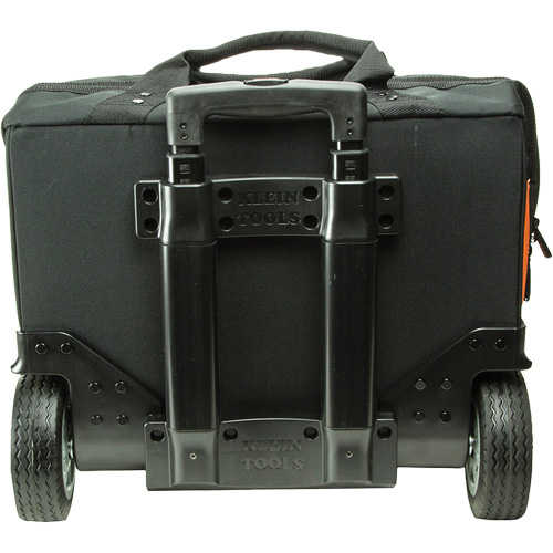 Tradesman Pro Rolling Tool Bag, Ballistic Polyester, 24 Pockets, Black/Orange Chandler Sales