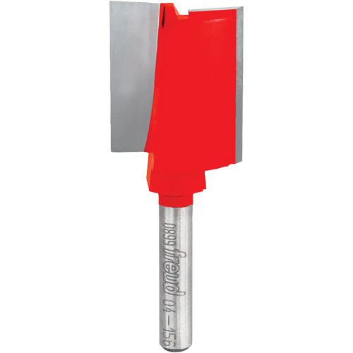 Fraise - foret droit &agrave; double cannelure, 1" dia, 3/4" ha, 2-9/16" lo, 1/4" Manche Chandler Sales