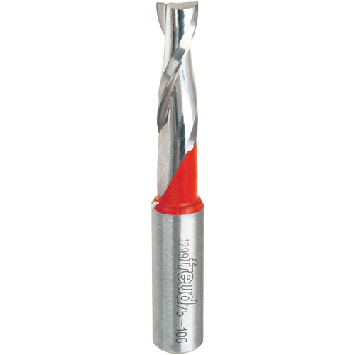 M&egrave;che &agrave; spirale, 3/8" dia., 1-1/4" Hauteur de carbure, 3" lo, 1/2" tige Chandler Sales