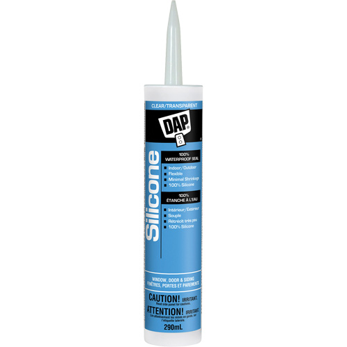 Scellant de silicone, 290 ml, Tube, Transparent Chandler Sales
