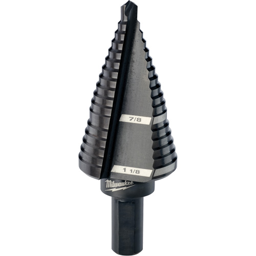 #9 Step Drill Bit, 7/8" - 1-1/8" , High Speed Steel Chandler Sales