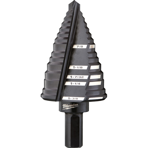 #12 Step Drill Bit, 7/8" - 1-3/8" , High Speed Steel Chandler Sales