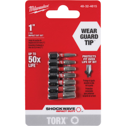 Jeu d'embouts Shockwave 1" Impact Duty Torx Chandler Sales