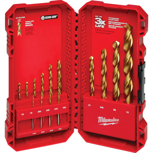 Thunderbolt&reg; Drill Bit Set, 14 Pieces, High Speed Steel Chandler Sales