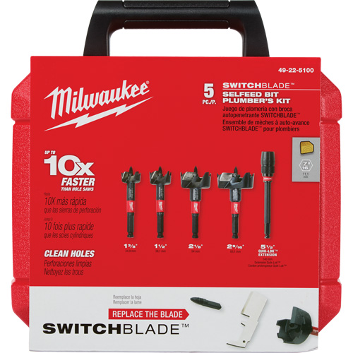 Switchblade Plumber's Self-Feed Bit Set Chandler Sales