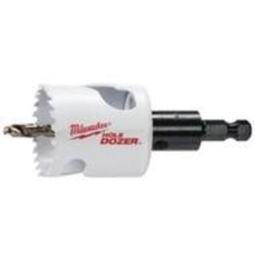 Scie-cloche Hole Dozer avec arbre, 1-3/4", Profondeur de la coupe 1-5/8", Bim&eacute;tal Chandler Sales