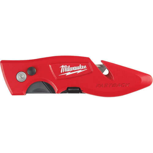 Fastback Flip Utility Knife, 2" Blade, Carbon Steel Blade, Metal Handle Chandler Sales
