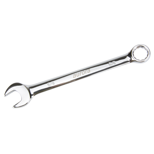 Combination Wrench, 12 Point, 5/8", Chrome Finish Chandler Sales