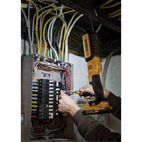 Max Cordless Hand-Held Area Light, LED, 500 Lumens, 3 Hrs. Run Time, Rechargeable Batteries, Not Included Chandler Sales