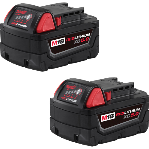 Ensemble de blocs-piles M18 Redlithium, Lithium-ion, 18 V, 5,0 A Chandler Sales