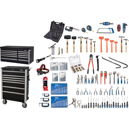 Ensemble d'outils ultime avec coffre en acier et chariot, 358 morcea Chandler Sales