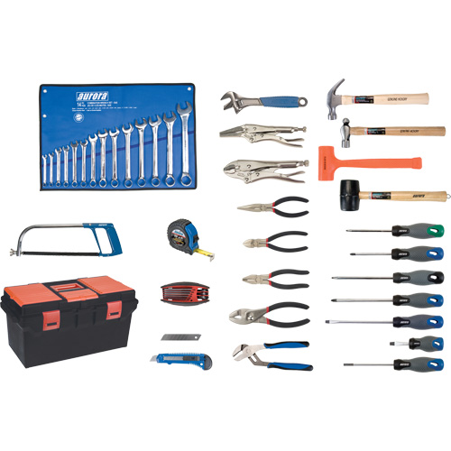 Deluxe Tool Set with Plastic Tool Box, 56 Pieces Chandler Sales