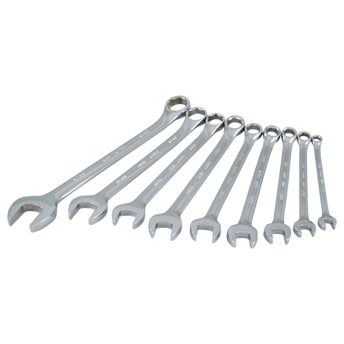 Wrench Set, Combination, 9 Pieces, Metric Chandler Sales