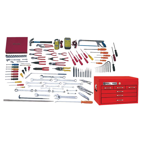 Electricians Master Set With Top Chest, 114 Pieces Chandler Sales