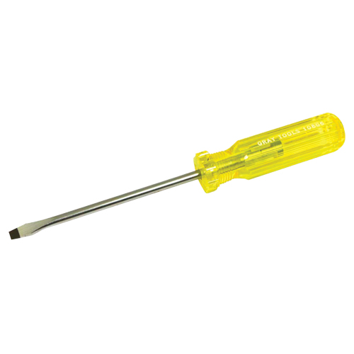 Tournevis &agrave; fente, 1/4", 9-7/16" lo, Prise Plastique Chandler Sales