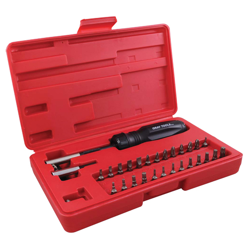 Gearless Screwdriver Set In Plastic Storage Case, 10" L Chandler Sales